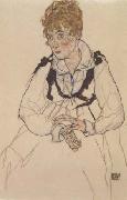 Egon Schiele The Artist' Wife,seated (mk12) oil painting picture wholesale